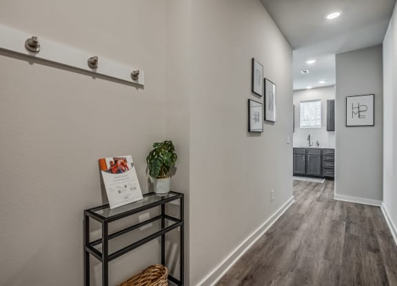 Entryway with Wood-Style Flooring
