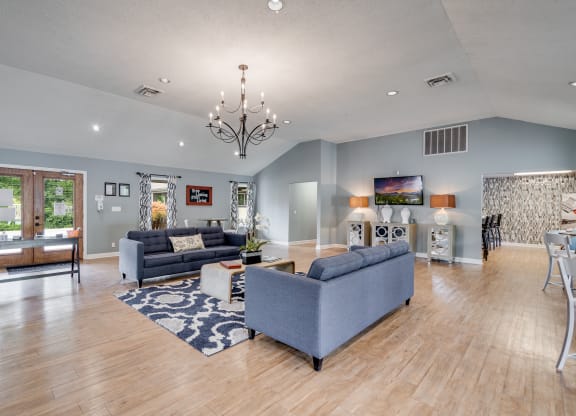 Clubhouse Featuring Vaulted Ceilings