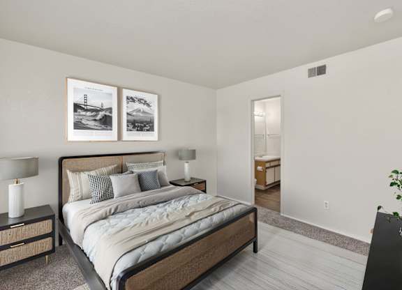 Bedroom with Plush Carpeting
