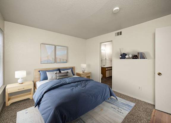 Bedroom with Plush Carpeting