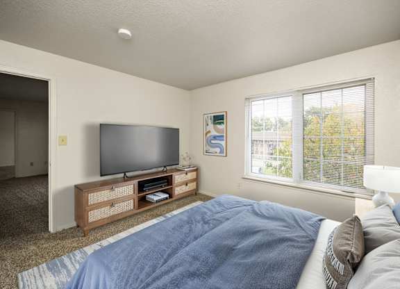 Bedroom with Large Window