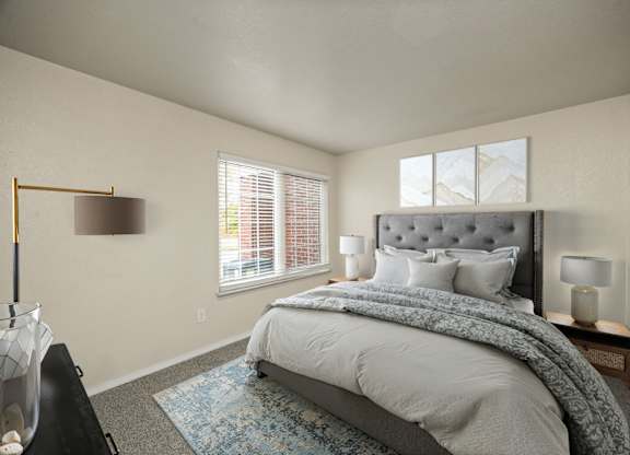 Bedroom with Large Window