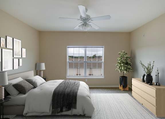 Bedroom With Ceiling Fan