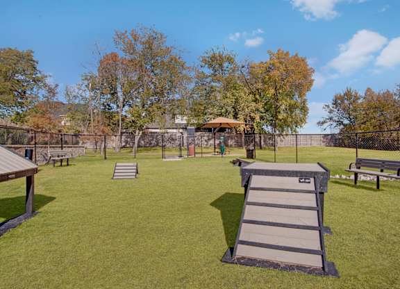 Dog Park with Equipment
