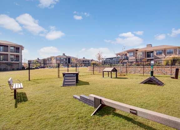 Dog Park with Agility Equipment