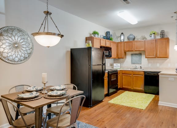 Kitchen with Adjacent Dining Area