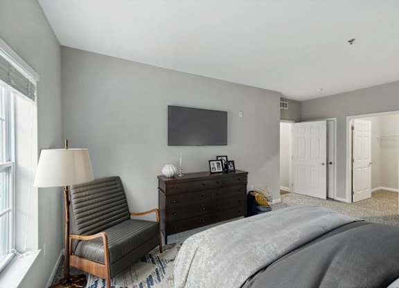 Bedroom with Plush Carpeting