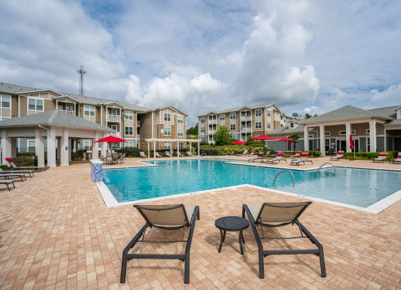 Resort-Style Pool with Expansive Sundeck