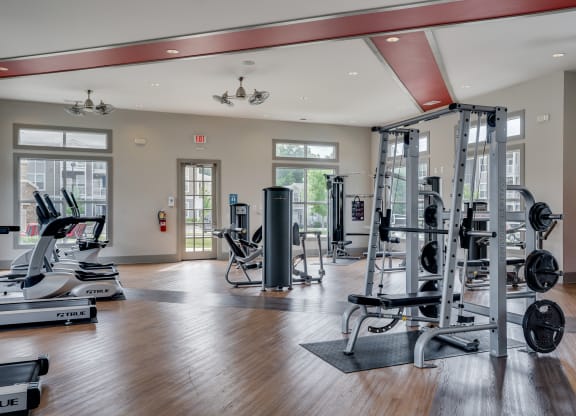 Weight Equipment at the Fitness Center