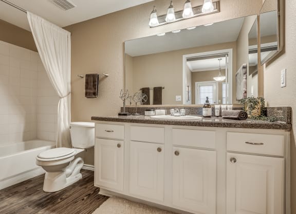Bathroom with White Cabinets