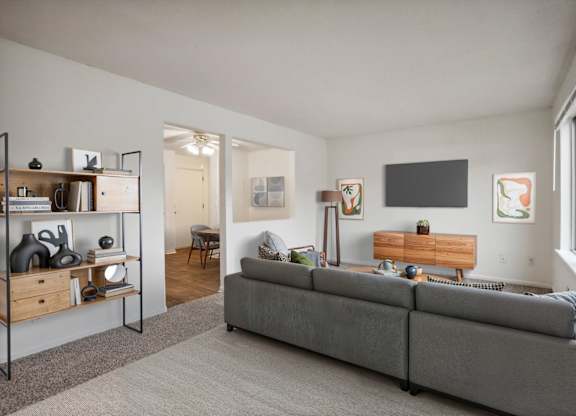 Living Area with abundant natural lighting