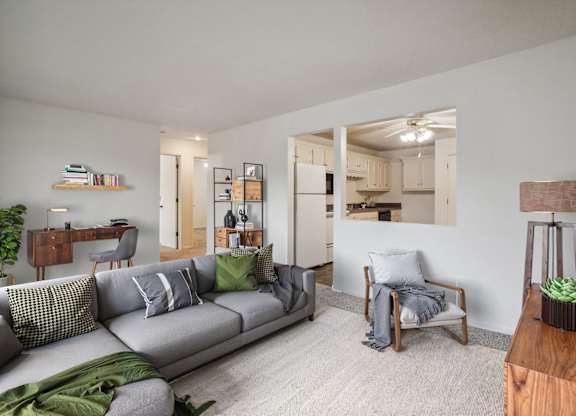 Spacious Living Area with Office Space