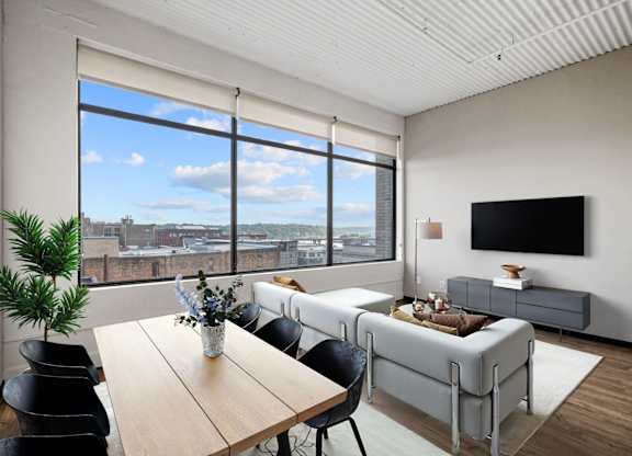 Living Area with Large Windows