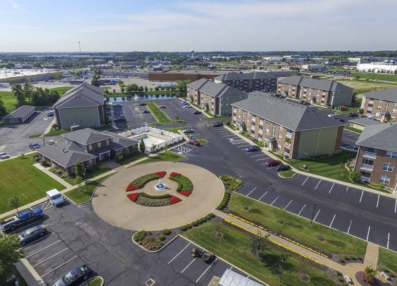 Ariel View of the Towne Park Apartment Community