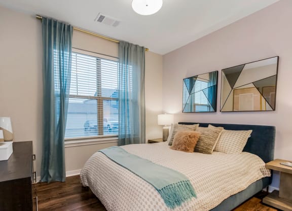 Bedroom with Overhead Lighting