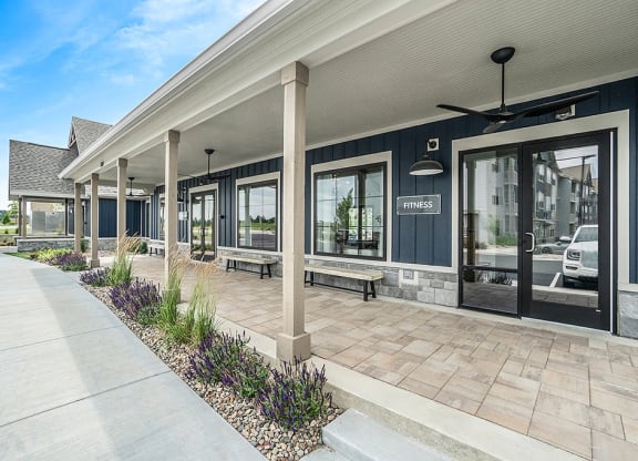 Exterior Of The Fitness Center Entrance