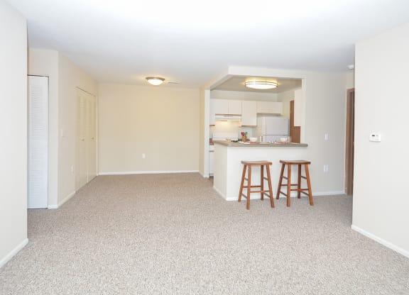 Open Concept Living with Kitchen, Dining Area and Living Room