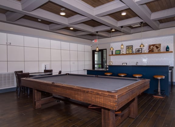 Pool Table at the Private Game Room