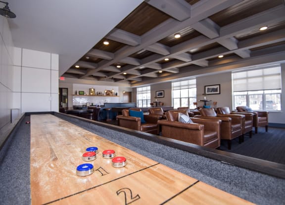 Shuffleboard In The Rec Room