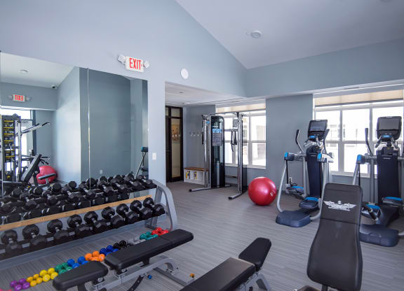 Free Weights, Cardio and Strength Training Equipment at the Fitness Center
