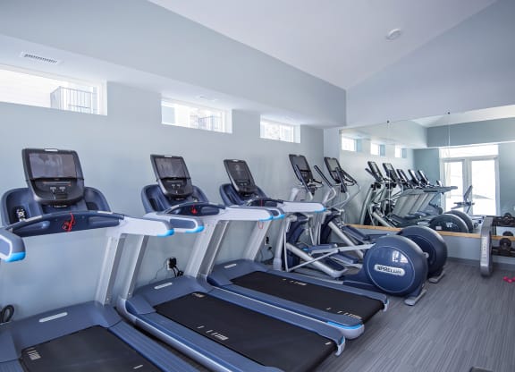 Cardio Equipment at the Fitness Center