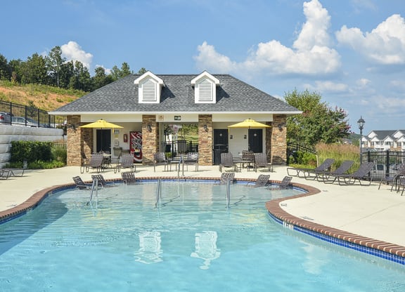 Sparkling Outdoor Pool and Sundeck