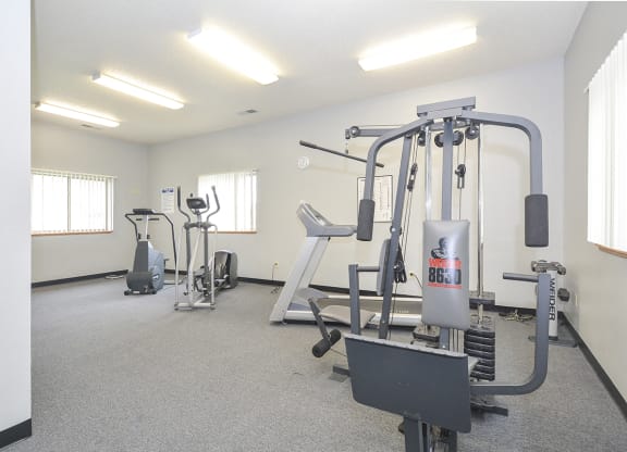 Cardio and Weight Equipment at the Fitness Center