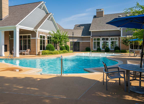 Large Pool Sundeck with Outdoor Furniture