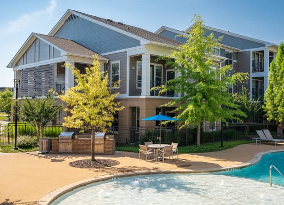 Large Pool and Sundeck with Grilling Area
