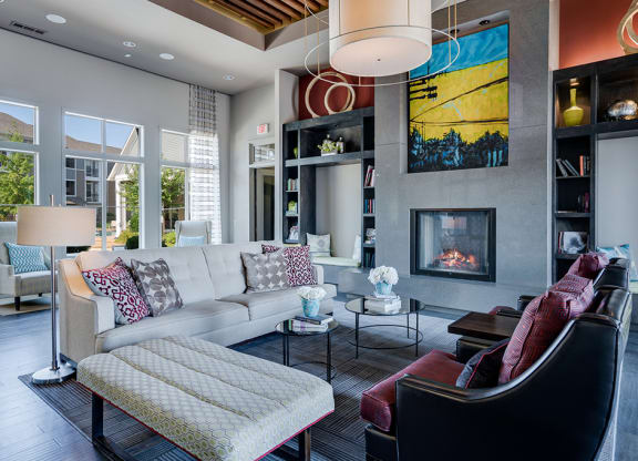 Clubhouse Lounge with Fireplace