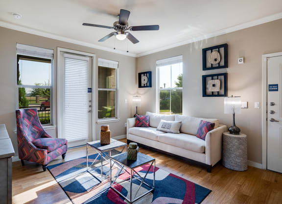 Large Living Room with Multiple Windows