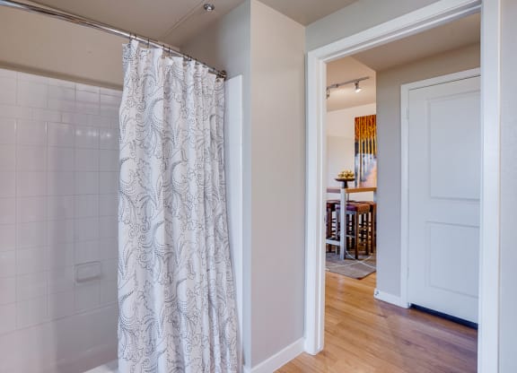 Spacious Tiled Shower