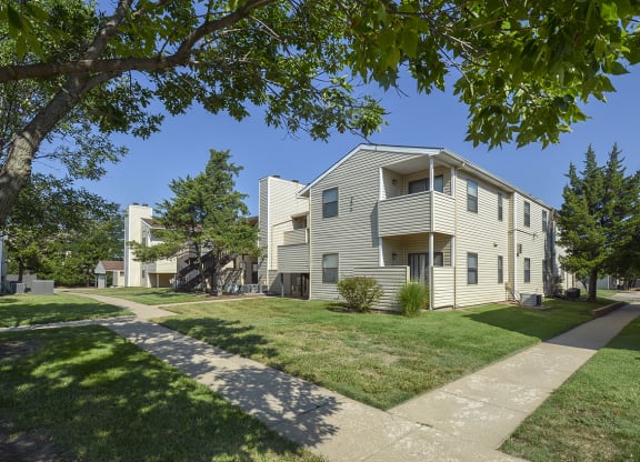 Exterior Balconies and Patios with Partial Privacy Walls