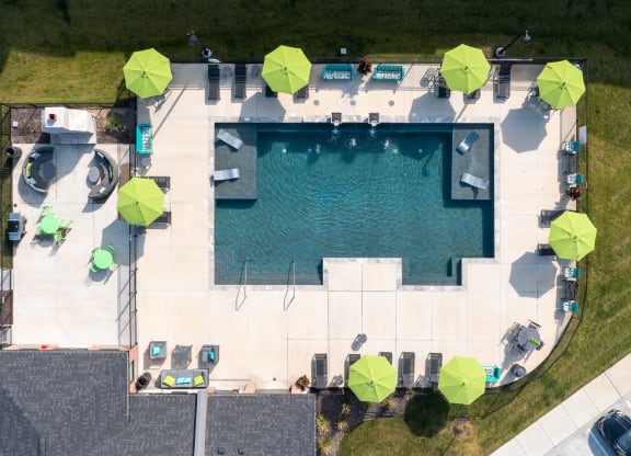 Aerial View Of The Pool & Sundeck