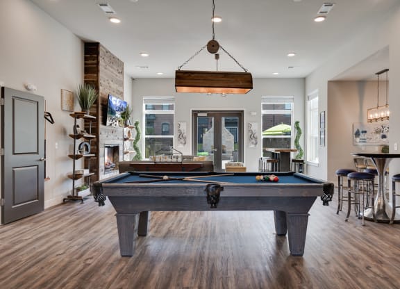 Pool Table At The Clubhouse