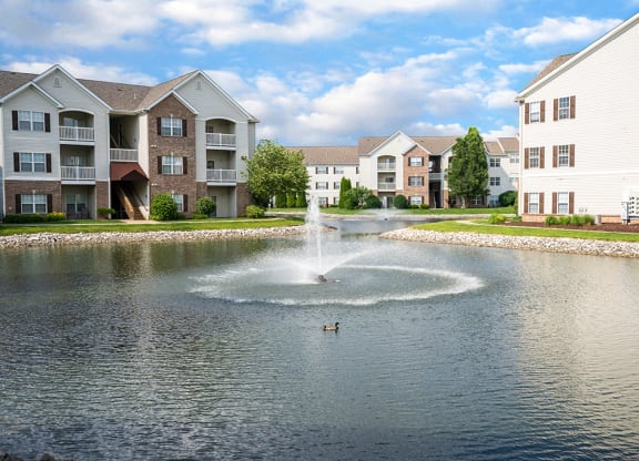 Four Acre Lake with Fountain