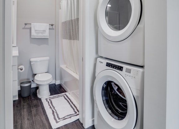 Walk-In Closet with Washer and Dryer