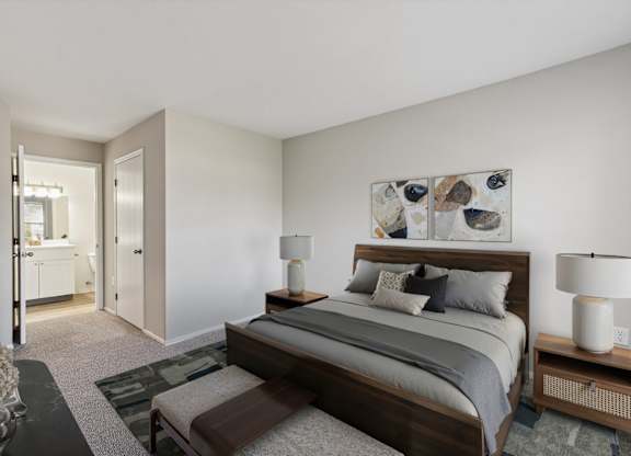 Bedroom with Bathroom Access