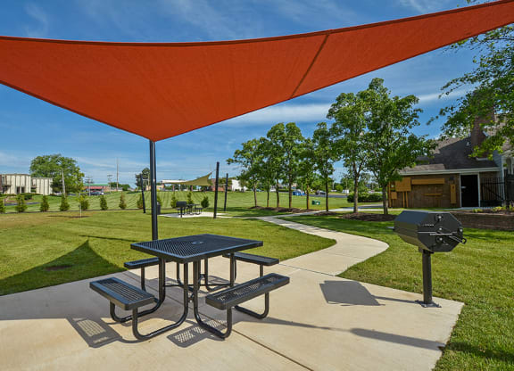 Charcoal Grilling Area with Picnic Table