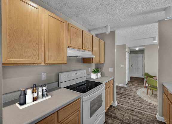 Kitchen with Wood Cabinets