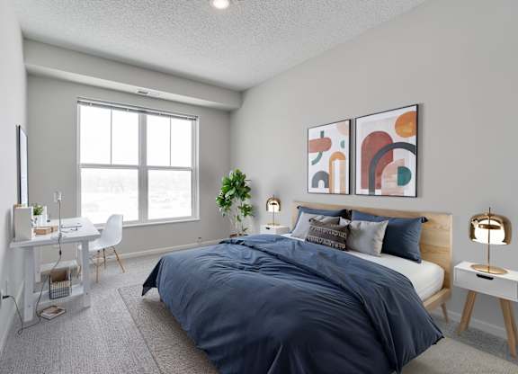 Bedroom with Abundant Natural Light