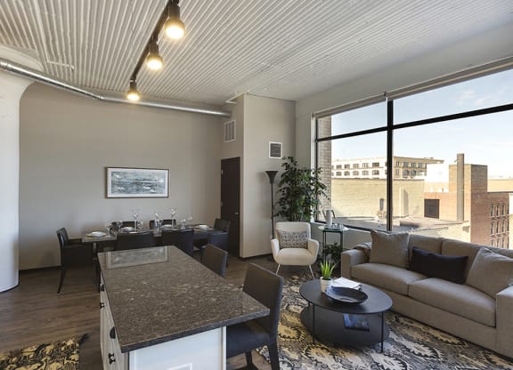 Open Concept Living with Large Windows