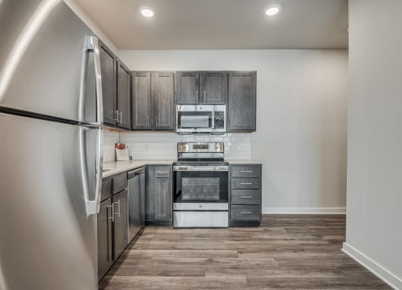 Kitchen with Overhead Lighting