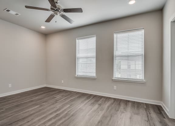 Spacious Bedroom with Ceiling Fan
