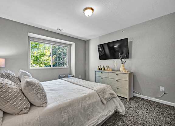 Bedroom with Large Window