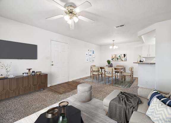 Separate Dining Area with Overhead lighting
