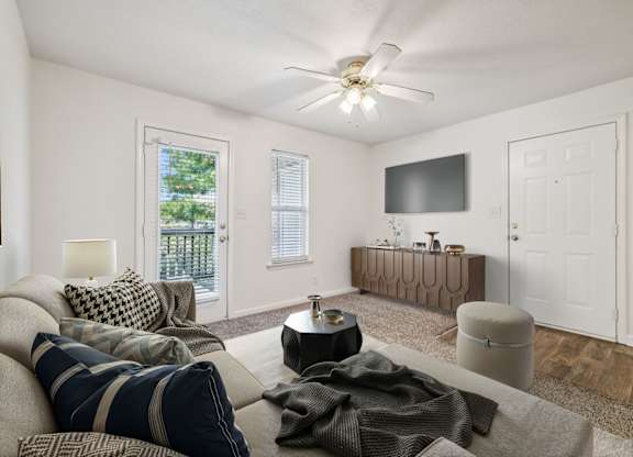 Living Area with Patio Walkout