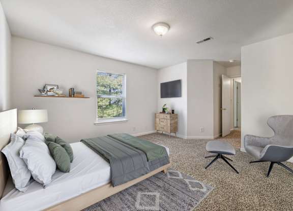 Bedroom with Plush Carpeting