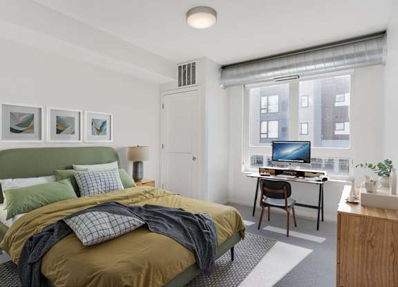 Bedroom with Plush Carpeting