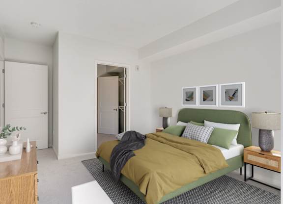 Bedroom with Plush Carpeting